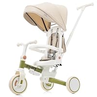 Amazon.co.jp: BTM 子供用三輪車 折りたたみカバー 手押し棒付き 7in1